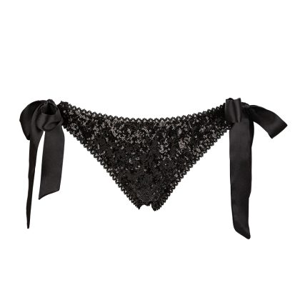 Sequin Satin Tie-Side Knickers