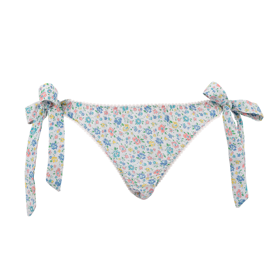 Cornflower Blue Tie-Side Knicker Set