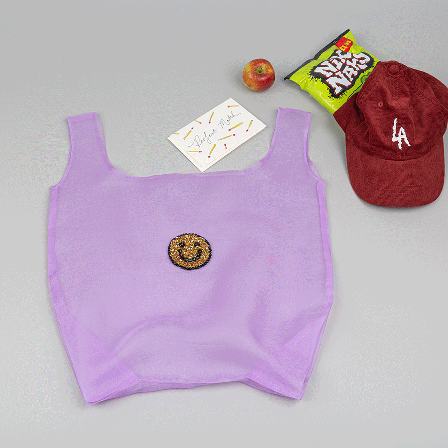 Smiley Face Shopper Bag - Image 2